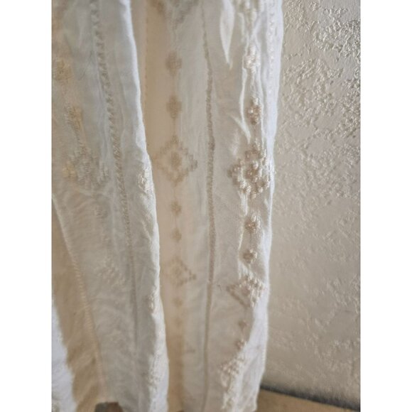 GB Girls Junior Girls Sun Dress Knee Length Geometric Patterns White Size Medium - Picture 4 of 10